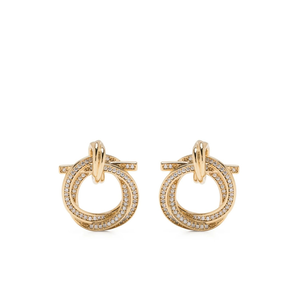 Ferragamo Crystal-embellished Hoop Earring