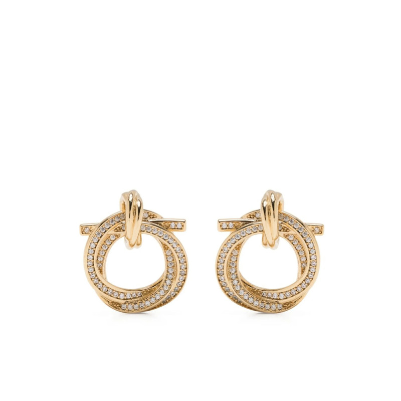 Ferragamo Crystal-embellished Hoop Earring