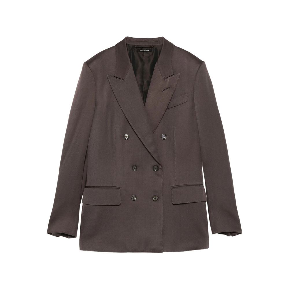 Tom Ford Double-breasted Silk-blend Jacket