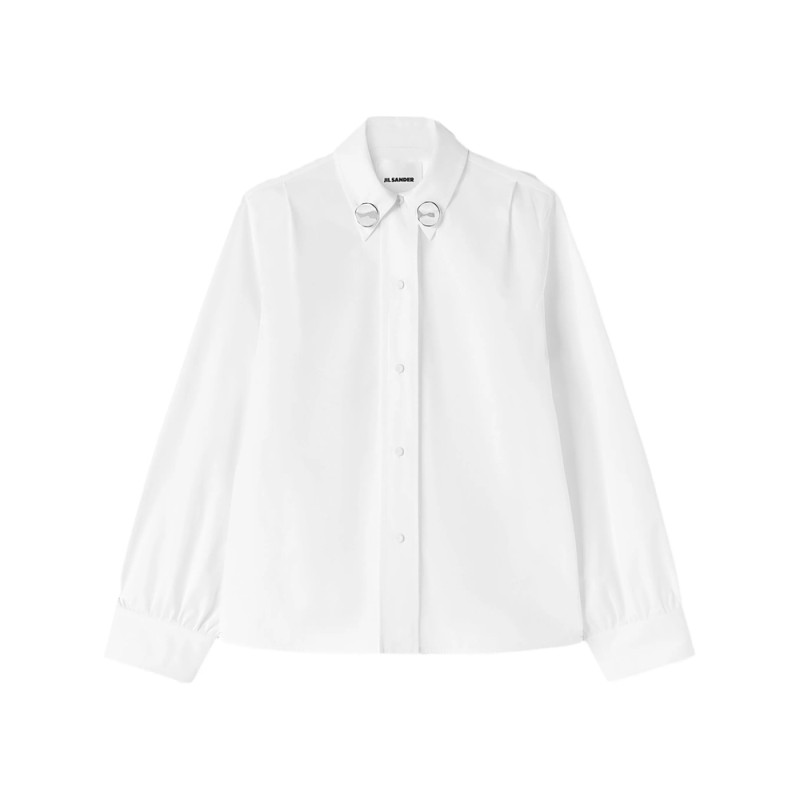 Jil Sander Jewel-clip Cotton Shirt