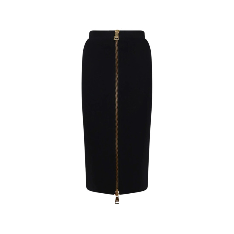 Elisabetta Franchi Midi Two-way-zip Skirt