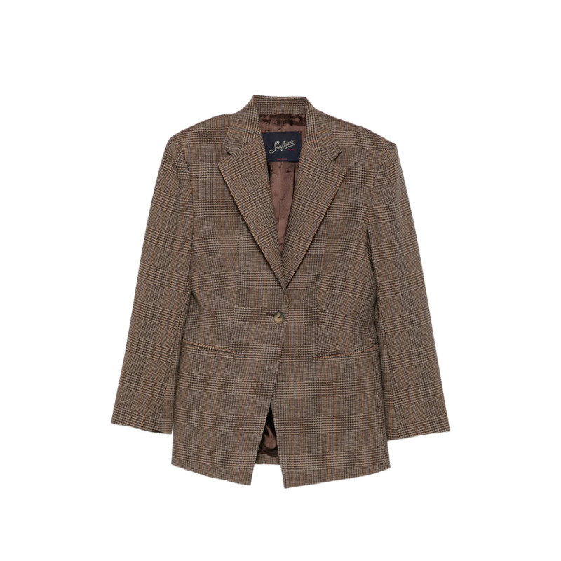 Seafarer Astro Prince Of Wales Check Blazer