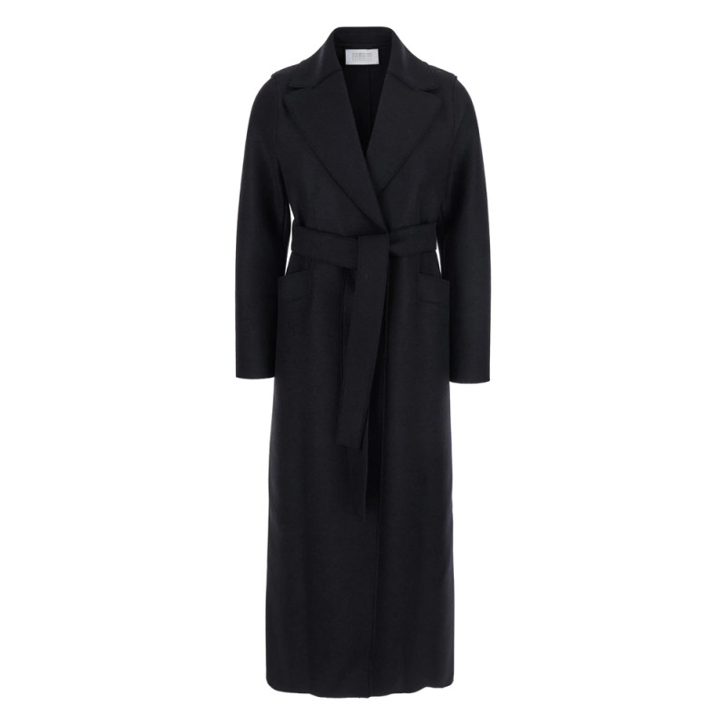 Harris Wharf London Belted Lapels Coat