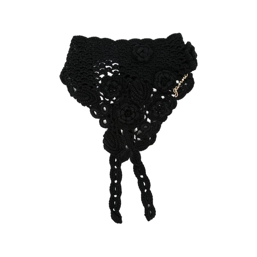 Ganni Floral Organic Cotton Hair Accessory