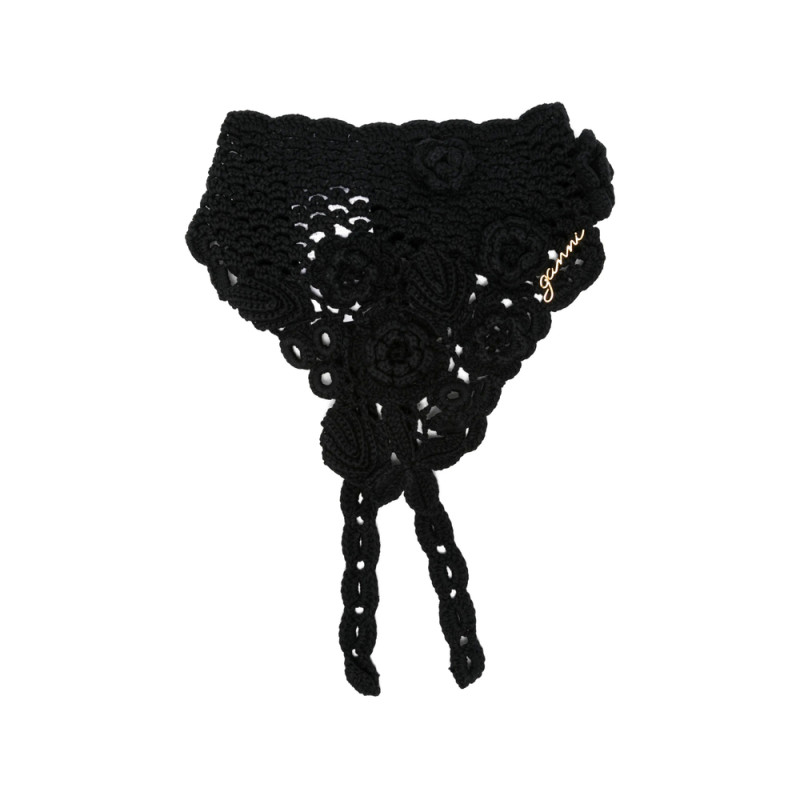 Ganni Floral Organic Cotton Hair Accessory