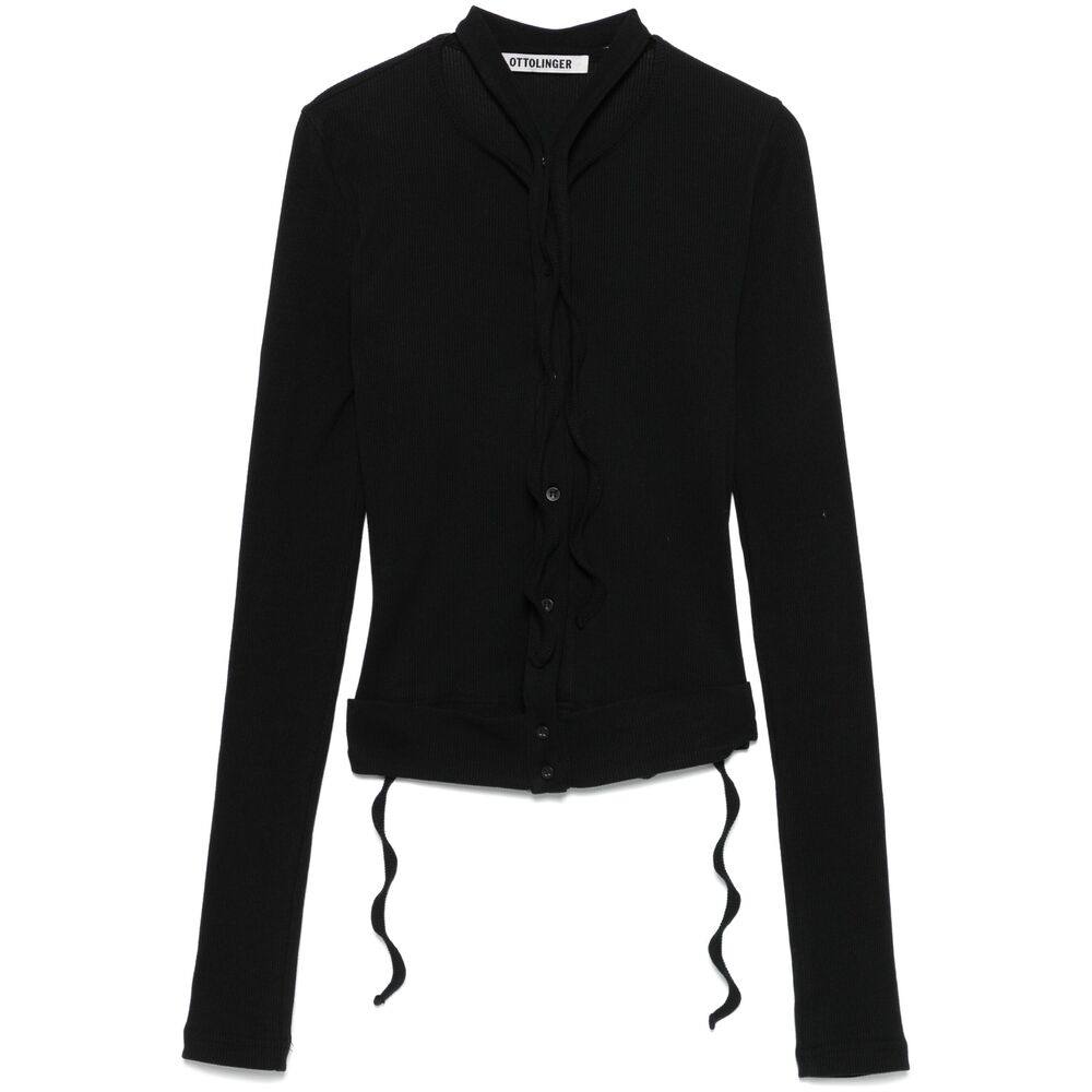Ottolinger Double-fastening Ribbed Cardigan