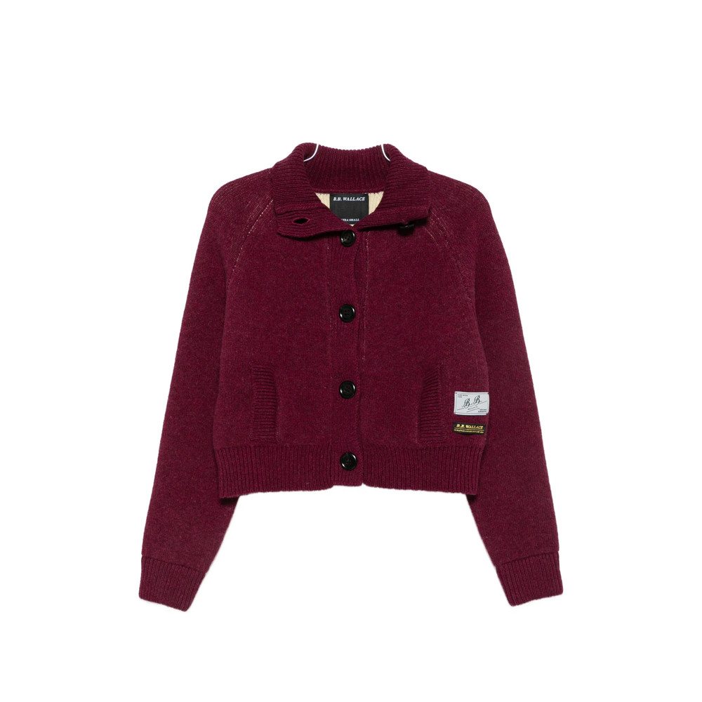 B. b. Wallace Hesse Button-up Raglan-sleeve Cardigan