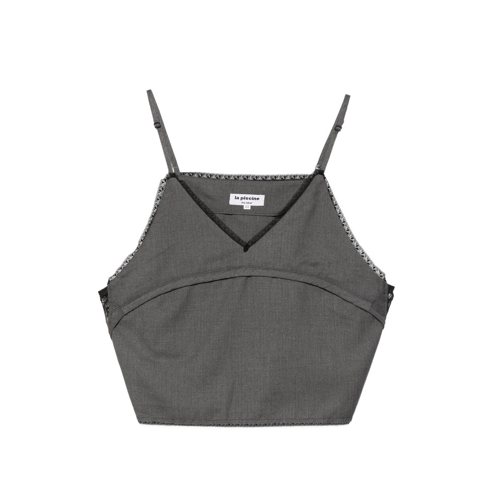 La Piscine Lace-trim Top