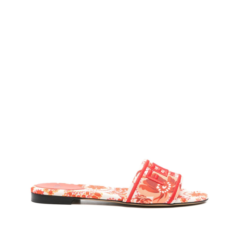 Fendi Logo-embroidered Slides