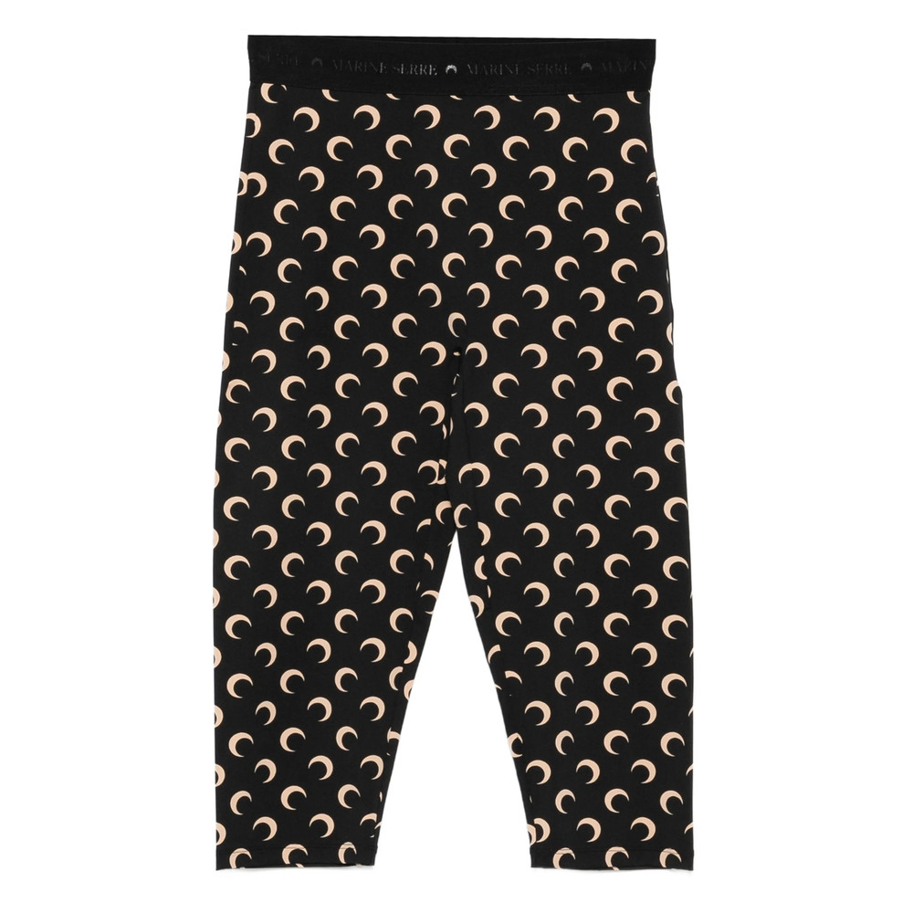 Marine Serre Crescent Moon-print Trousers