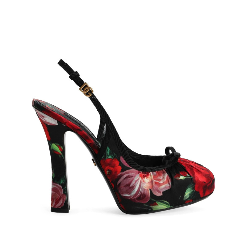 Dolce & Gabbana Floral-print Pumps