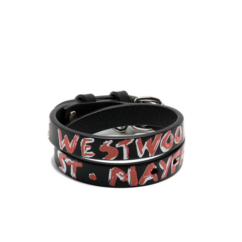 Vivienne Westwood Orb-embellished Leather Bracelet