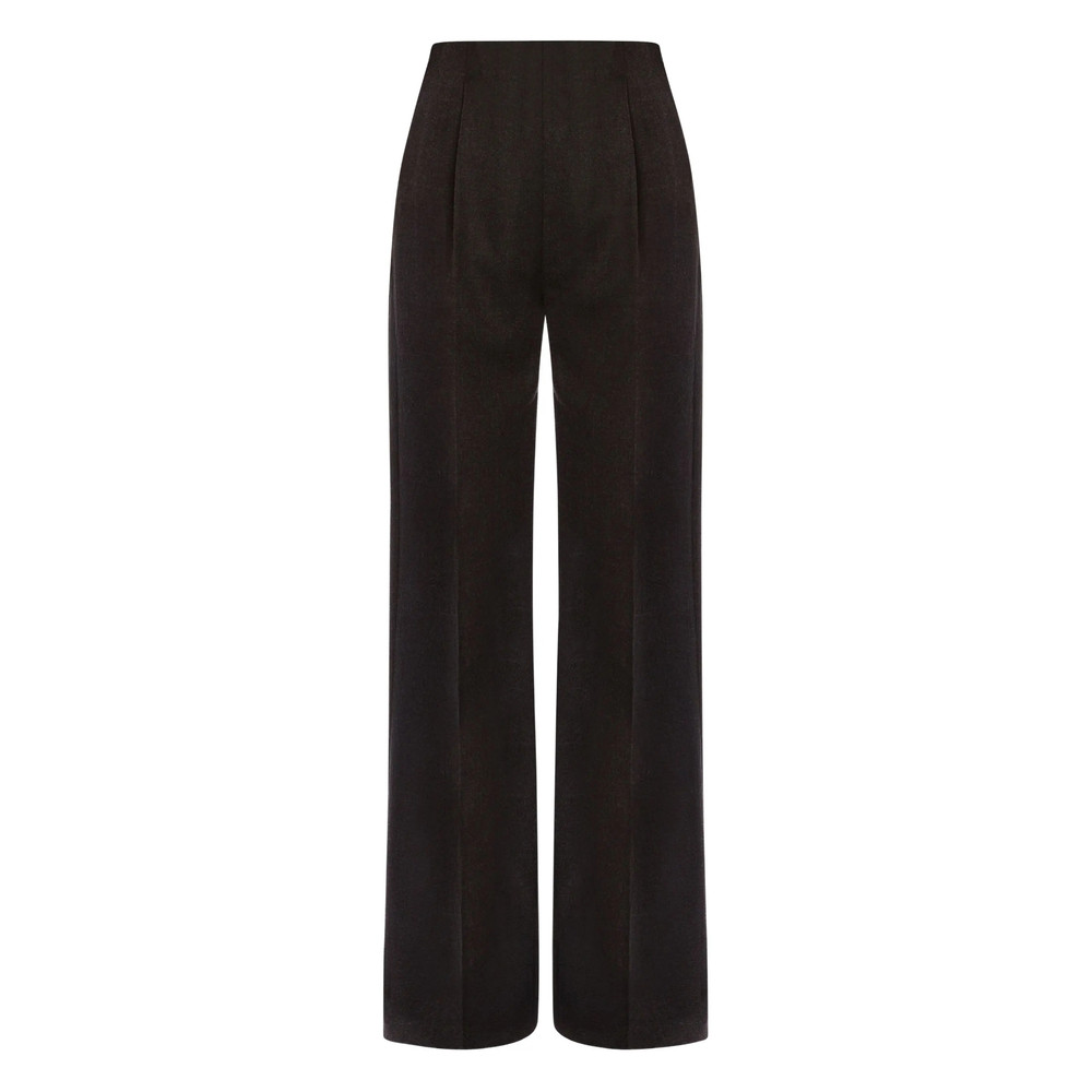 Alberta Ferretti Virgin-wool High-waisted Pants