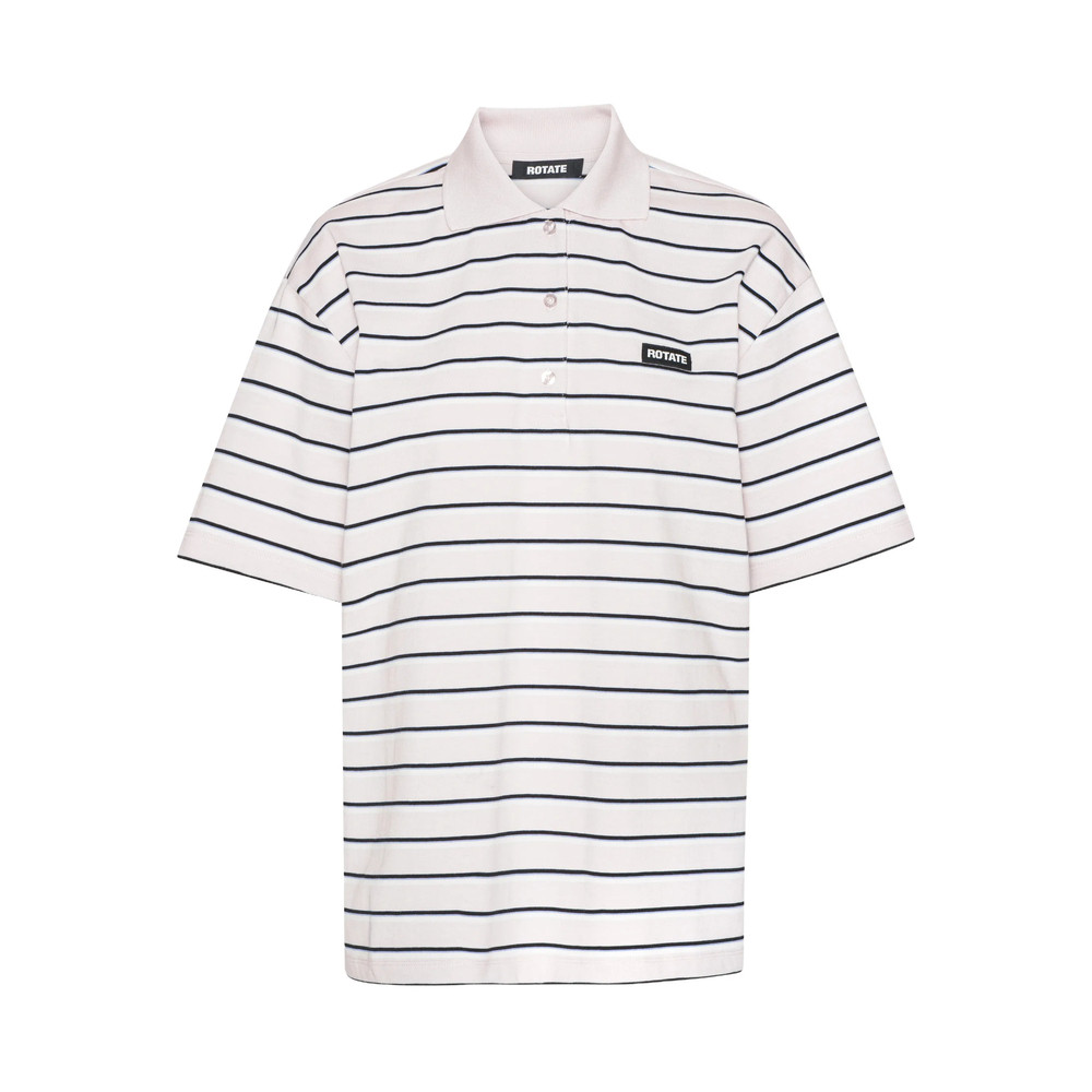 Rotate Striped Polo Shirt
