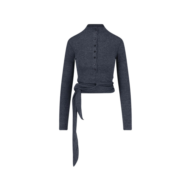 Low Classic Button-up Wrap-tie T-shirt