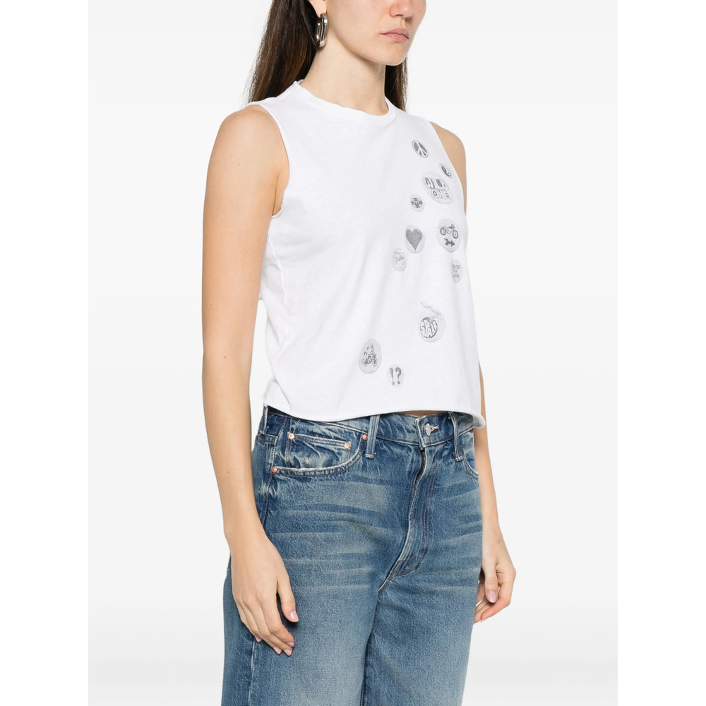 Mother Graphic-print Sleeveless Top