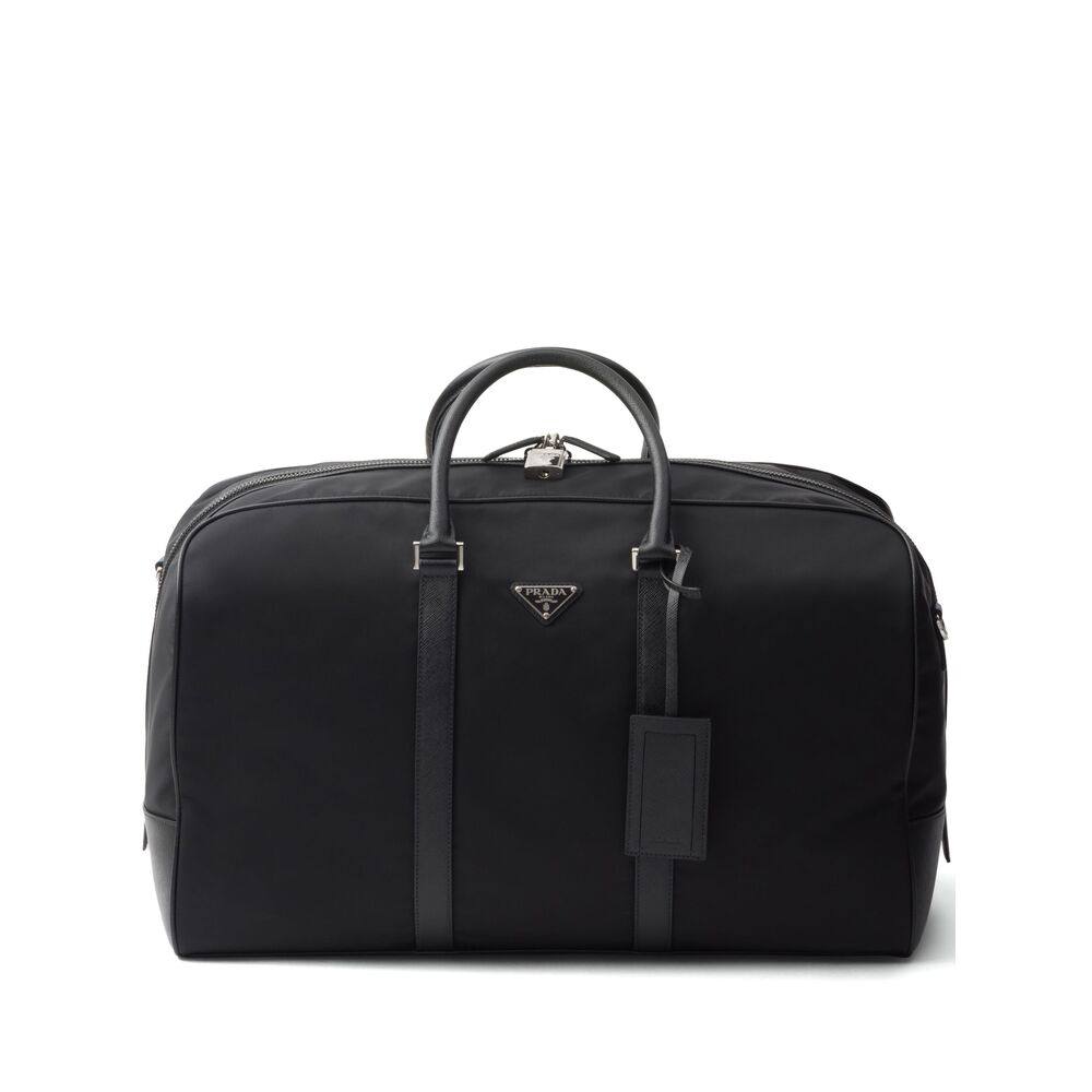 Prada Re-Nylon And Saffiano Leather Duffle Bag
