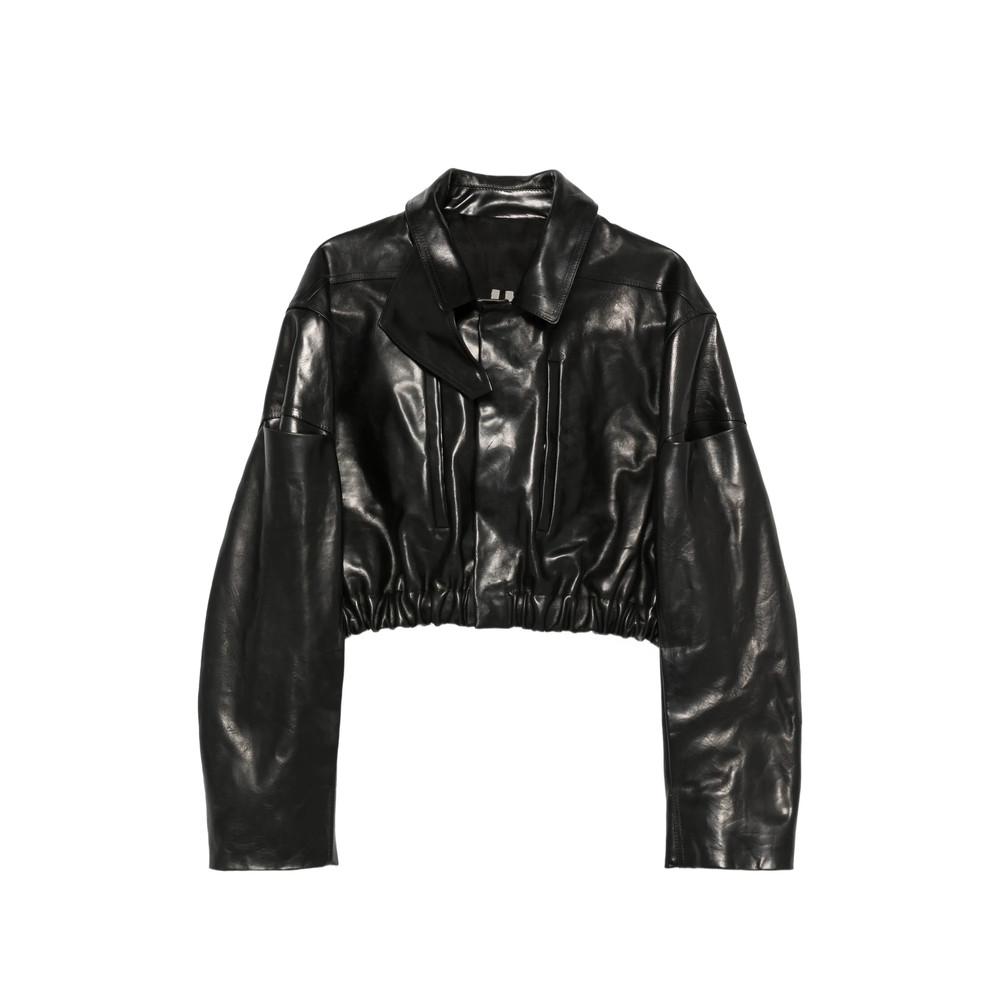 Rick Owens Mac Cropped Leather Jacket