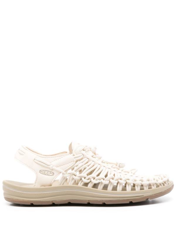 Uneek logo debossed sandals