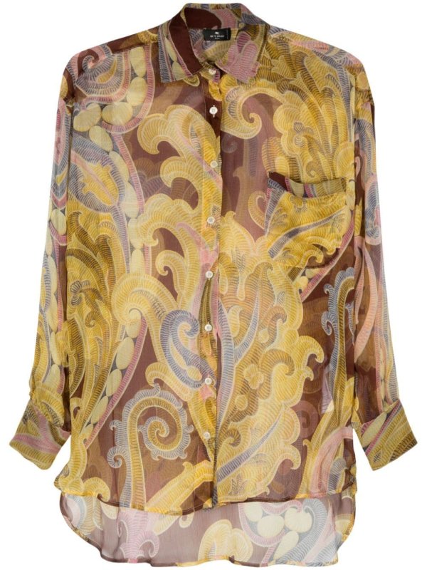 floral-print shirt