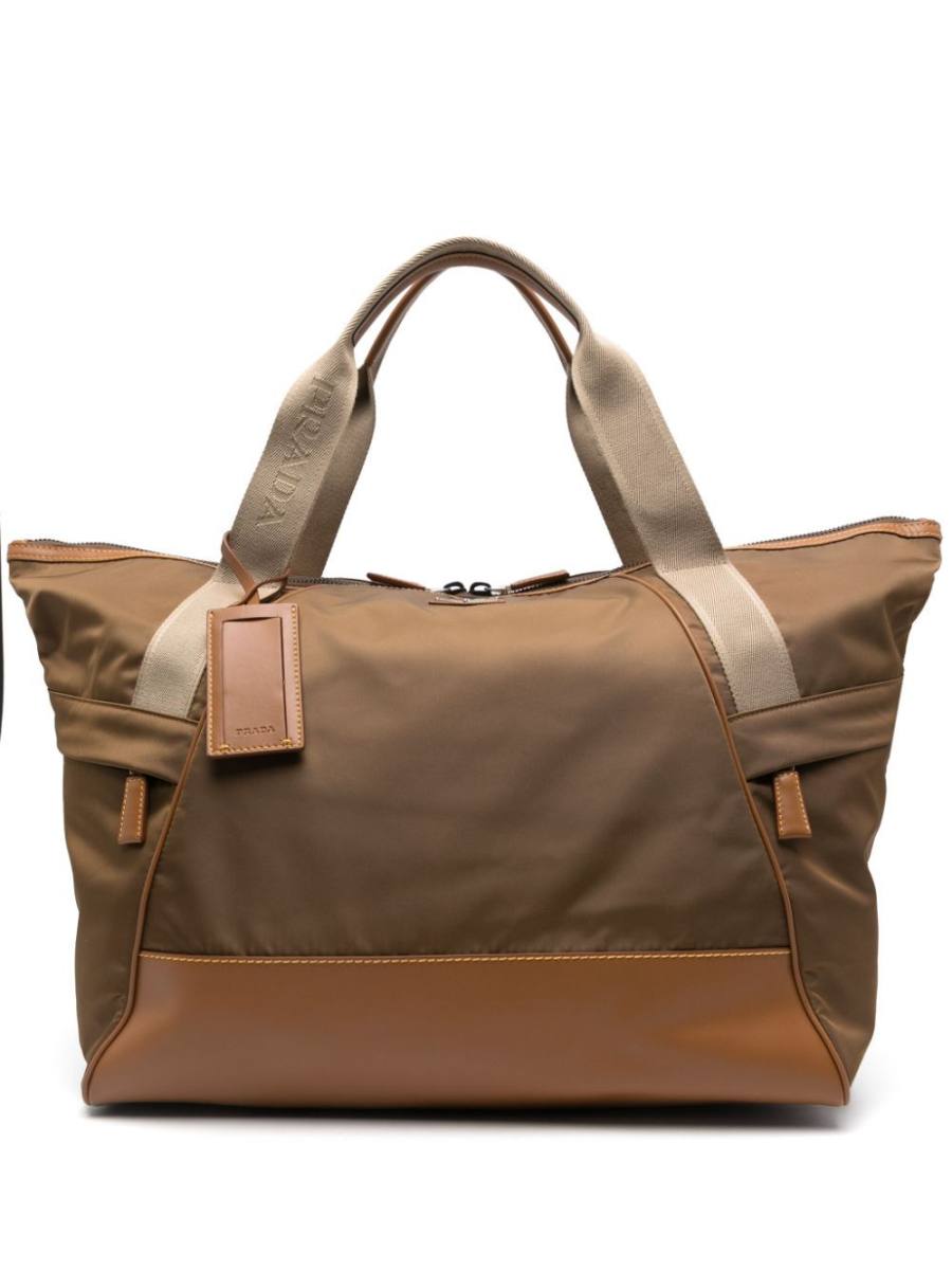 triangle-logo duffle bag