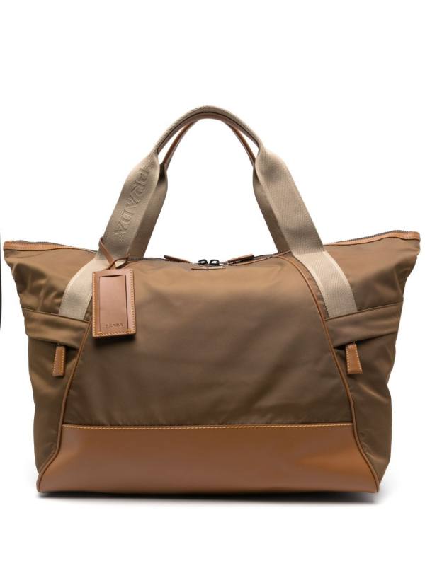 triangle-logo duffle bag