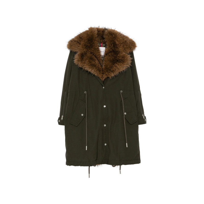 Moncler Drawstring-waist Parka Coat