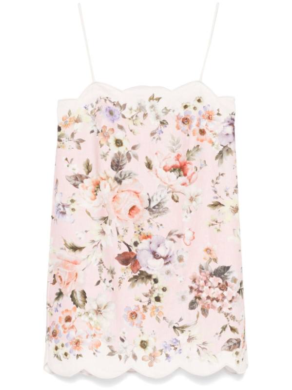 acacia scallop mini dress