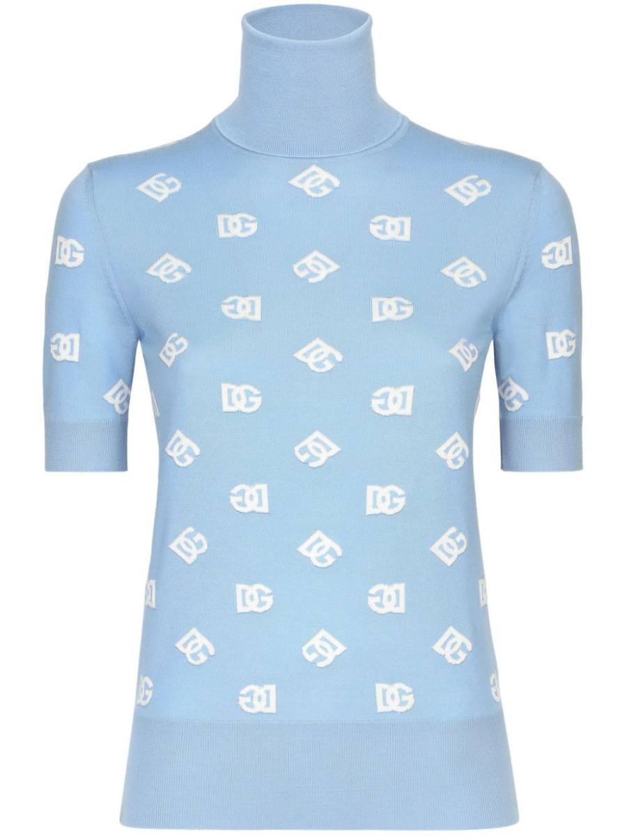 high neck embroidered top