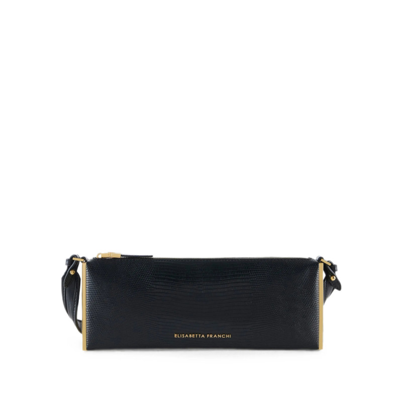Elisabetta Franchi Over-the-shoulder Bag With Lizard Print