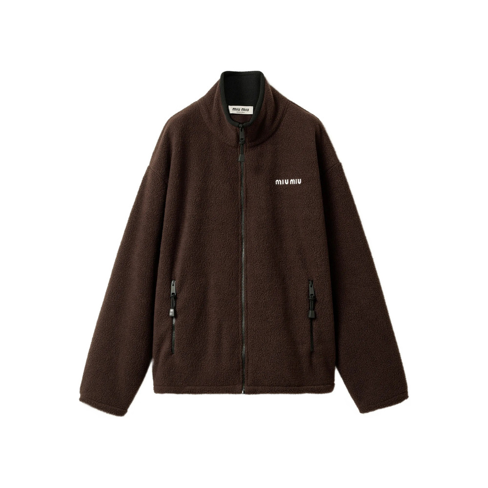 Miu Miu Logo-embroidered Jacket