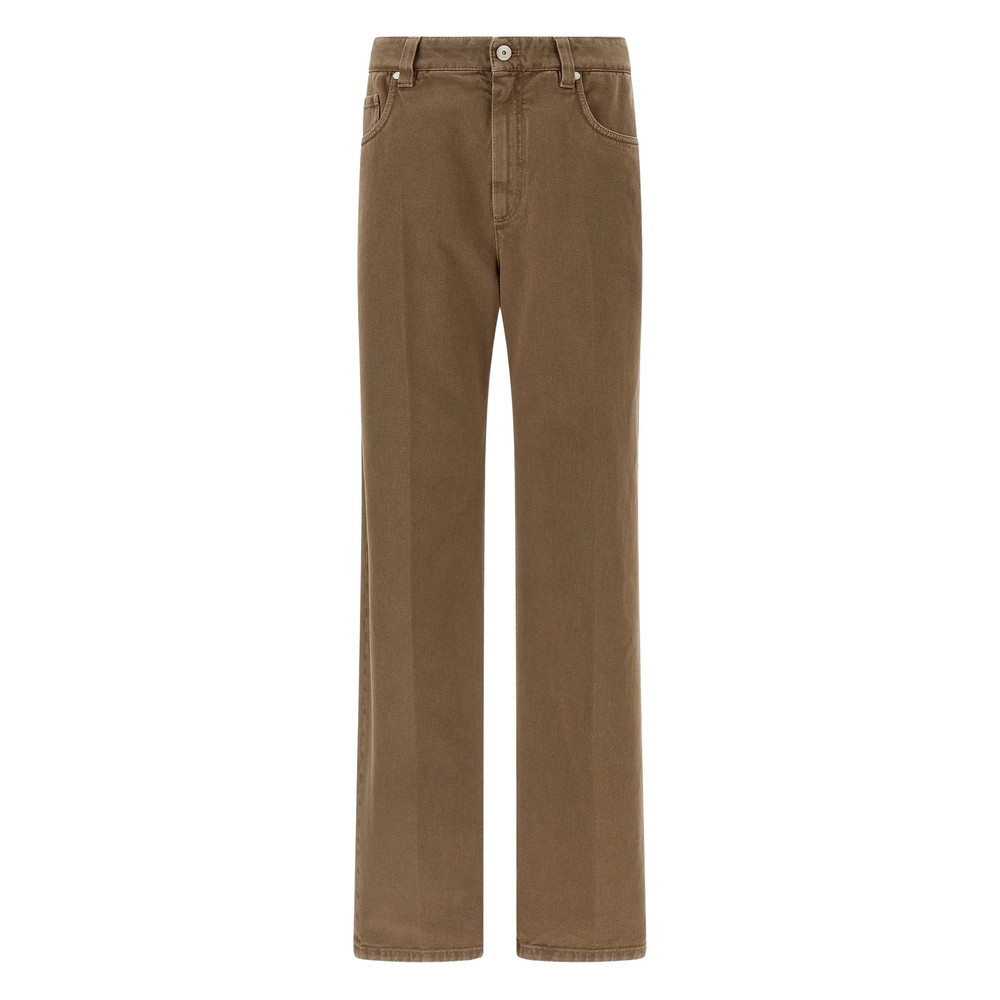Brunello Cucinelli Garment-dyed Five-pockets Jeans