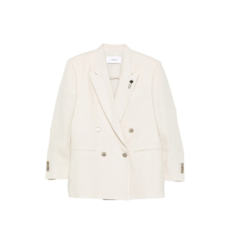 Lardini Cameron Pin-detail Double-breasted Blazer
