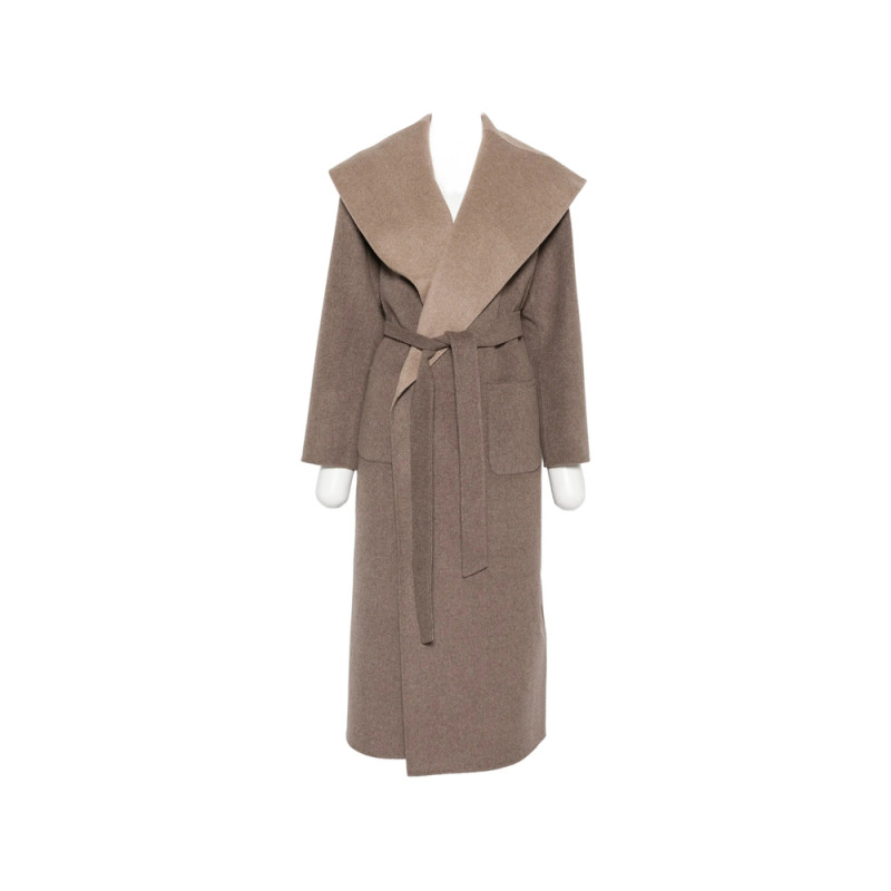 Simkhai Belted Shawl-collar Coat