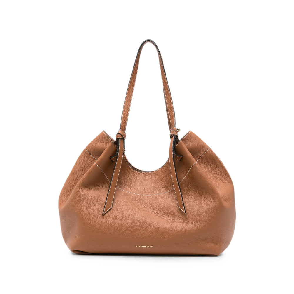 Strathberry Barra Contrast-stitch Leather Shoulder Bag