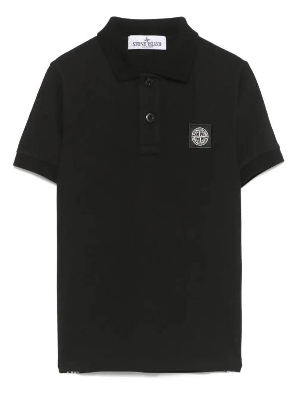 Compass-motif polo shirt