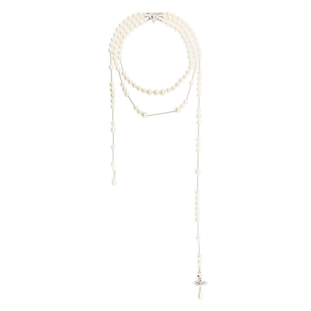 Vivienne Westwood Pearl-embellished Wraparound Necklace