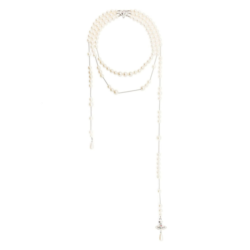 Vivienne Westwood Pearl-embellished Wraparound Necklace