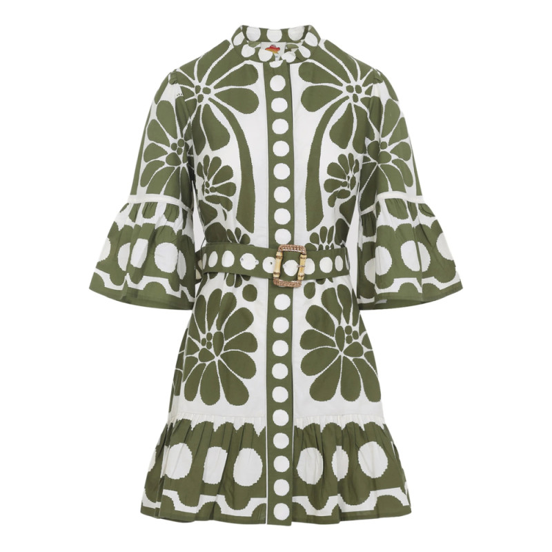 Farm Rio Floral Belted Dress