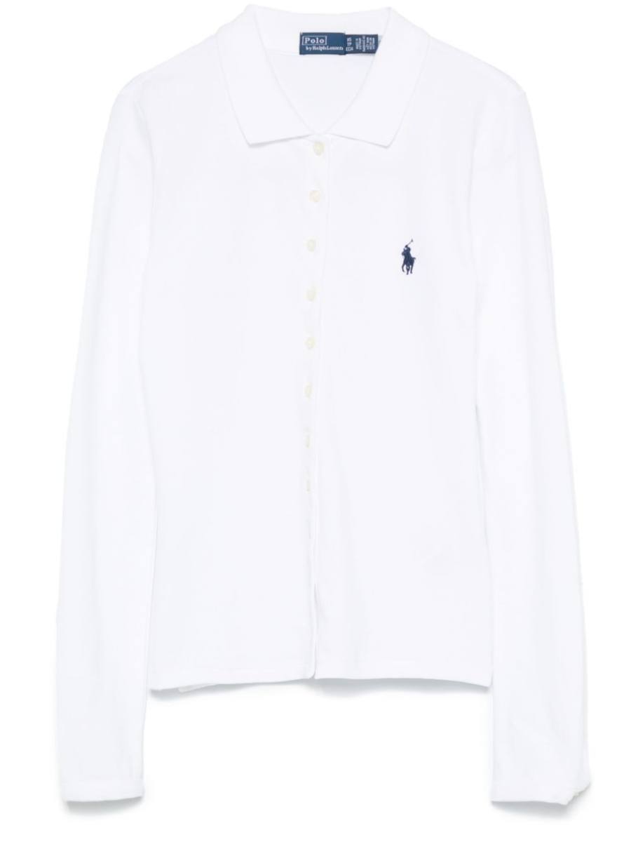 button-up long-sleeves polo shirt