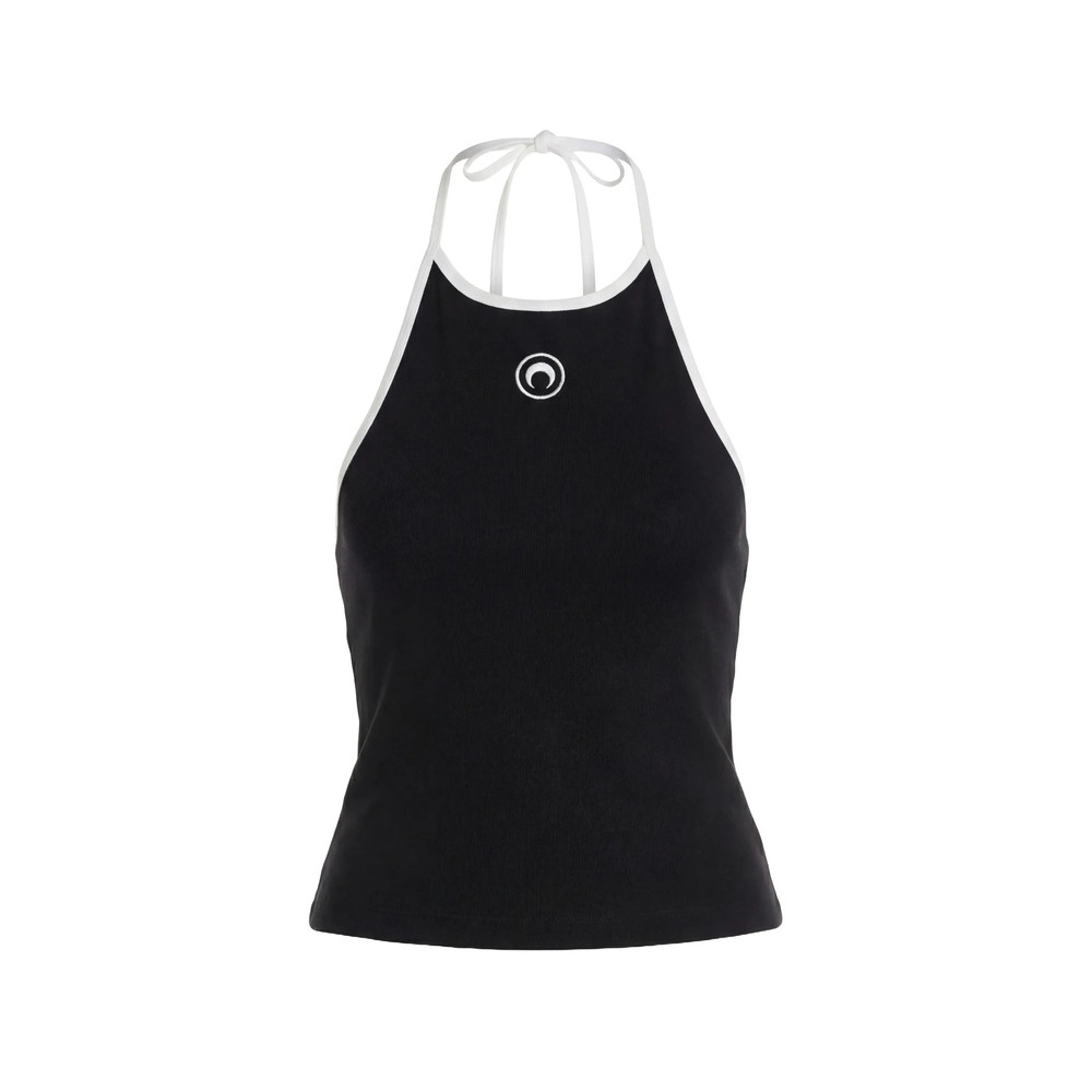 Marine Serre Moon Logo Halter Top