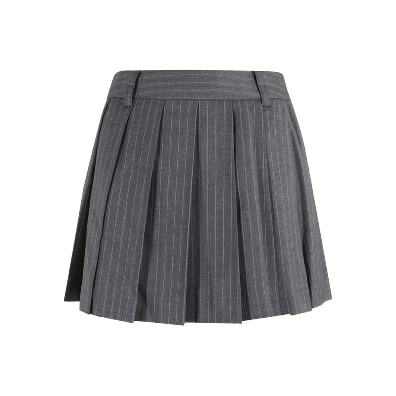 Dunst Pinstripe Pleated Skirt