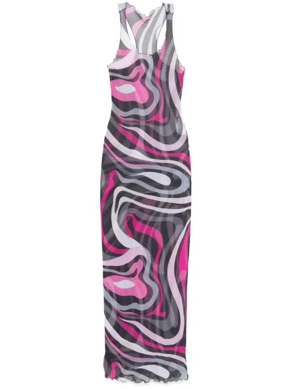 Iride-print dress