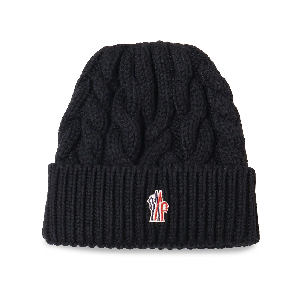 Moncler Grenoble Logo Patch Wool Beanie