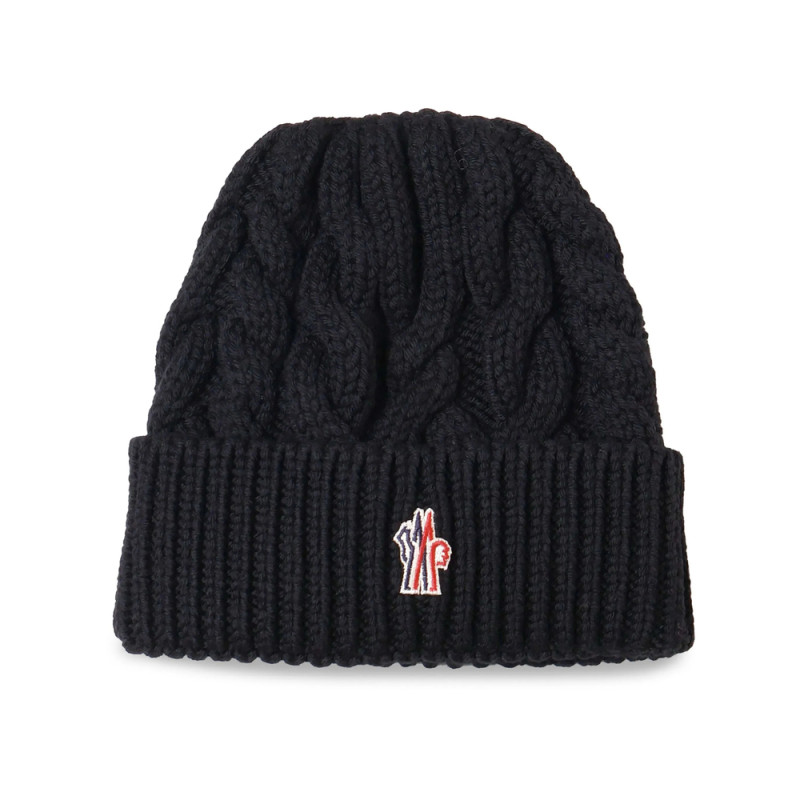 Moncler Grenoble Logo Patch Wool Beanie