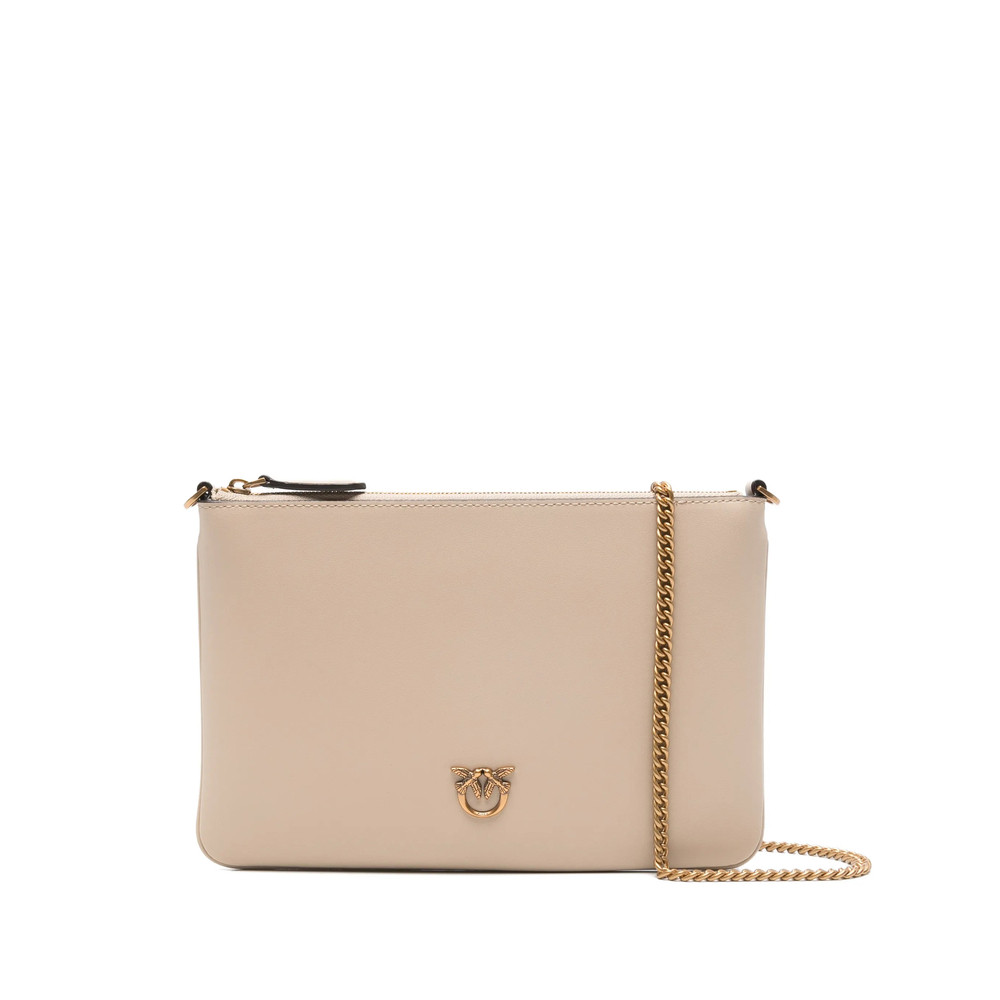 Pinko Flat Classic Logo-plaque Clutch Bag