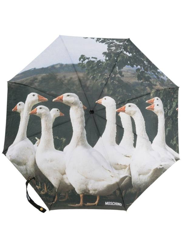 graphic-print umbrella