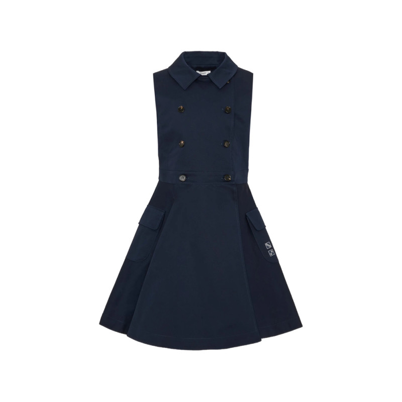 Fendi Double-breasted Sleeveless Dress