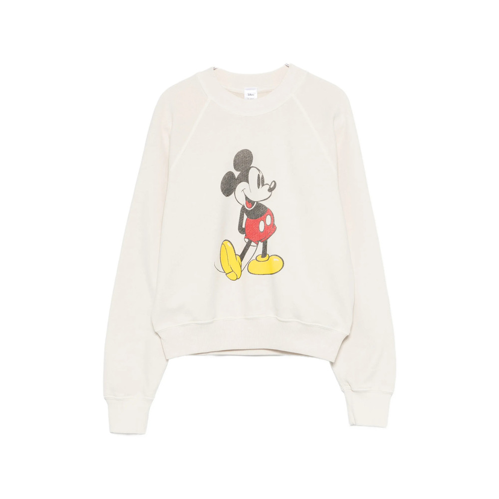 Re/done X Disney Graphic-print Crew-neck Sweatshirt