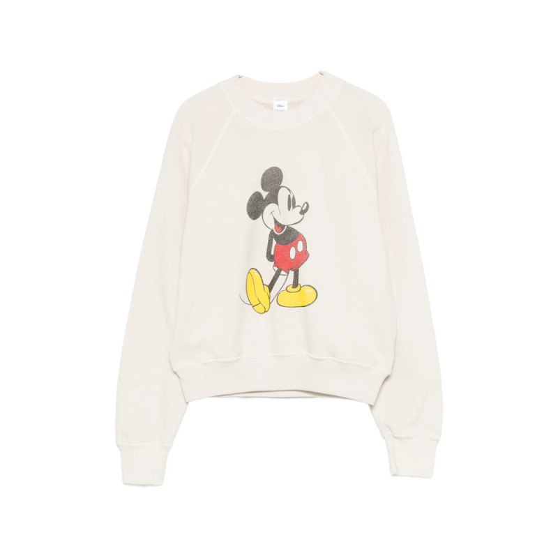 Re/done X Disney Graphic-print Crew-neck Sweatshirt